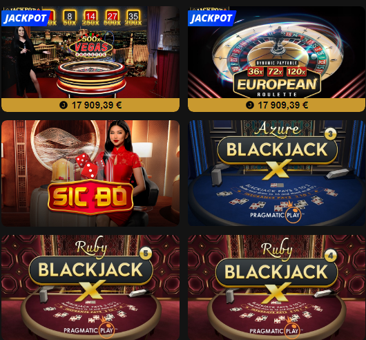 Meilleur Blackjack en ligne au GoldenVegas casino