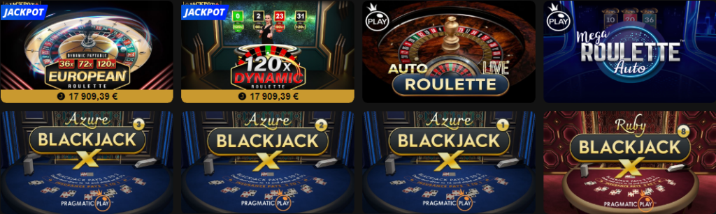 Le jackpot est disponible au Live casino GoldenVegas Casino