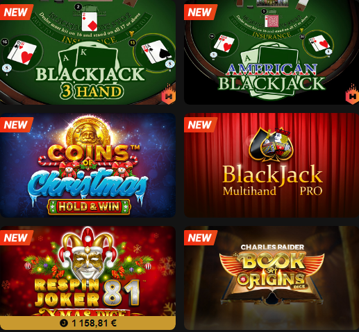 Nouveaux jeux de GoldenVegas casino